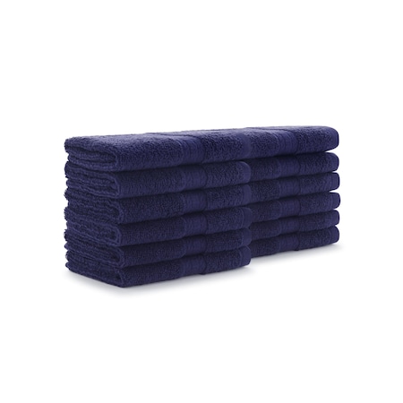 Monarch Brands True Color Wash Cloths , Navy, 12PK P-WASH-NAVY